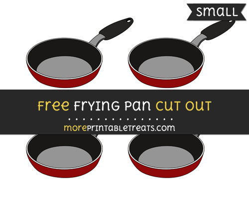 Free Frying Pan Cut Out - Small Size Printable