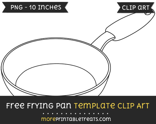 Free Frying Pan Template - Clipart