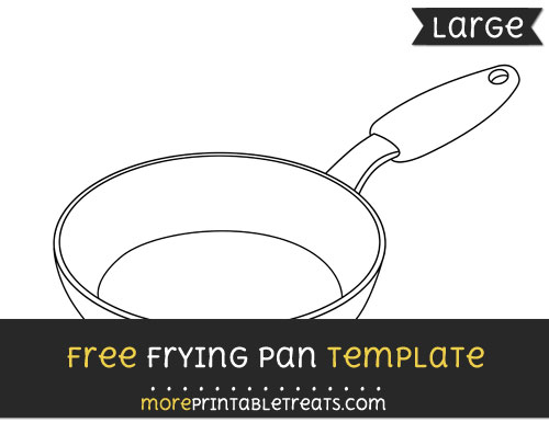 Free Frying Pan Template - Large