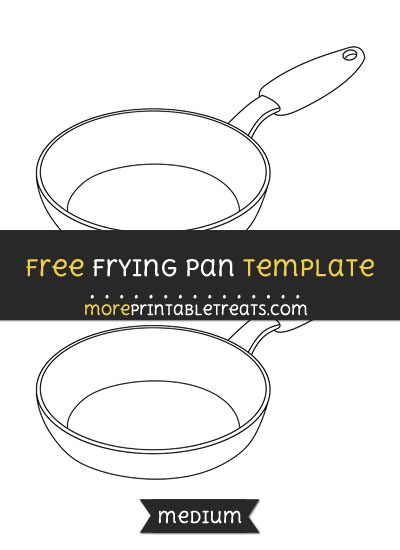 Free Frying Pan Template - Medium