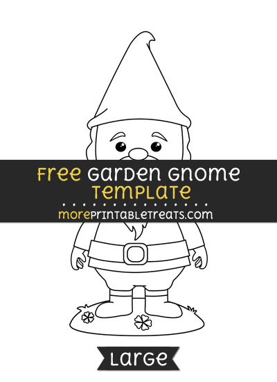 Free Garden Gnome Template - Large
