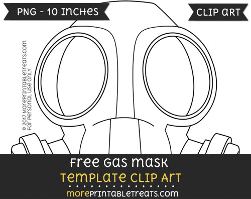 Free Gas Mask Template - Clipart