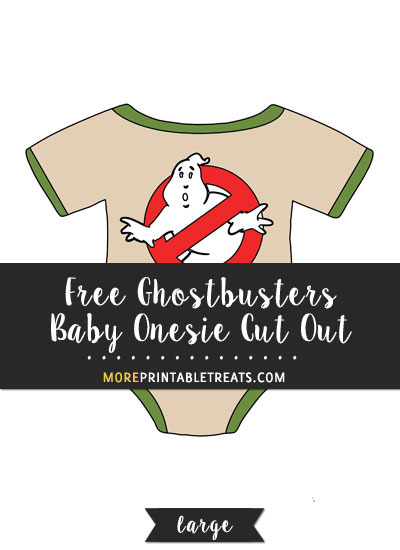 Free Ghostbusters Baby Onesie Cut Out - Large