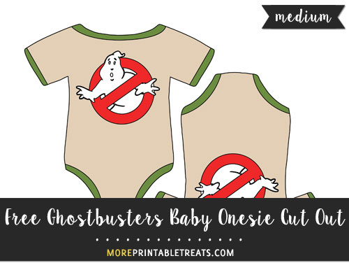 Free Ghostbusters Baby Onesie Cut Out - Medium