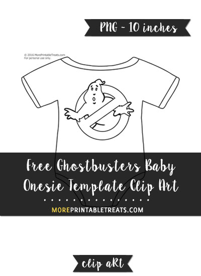 Free Ghostbusters Baby Onesie Template - Clipart