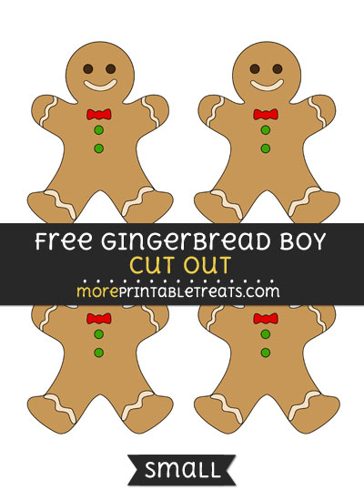 Free Gingerbread Boy Cut Out - Small Size Printable