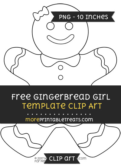 Free Gingerbread Girl Template - Clipart