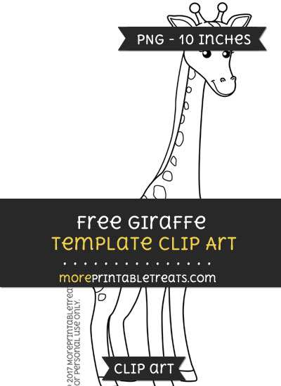 Free Giraffe Template - Clipart