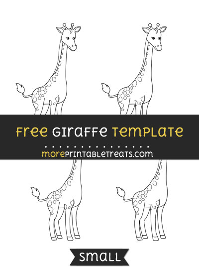 Free Giraffe Template - Small