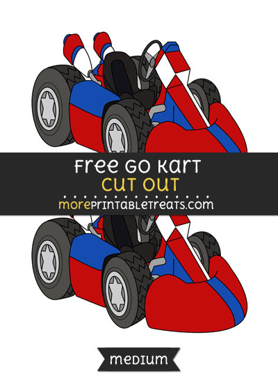 Free Go Kart Cut Out - Medium Size Printable