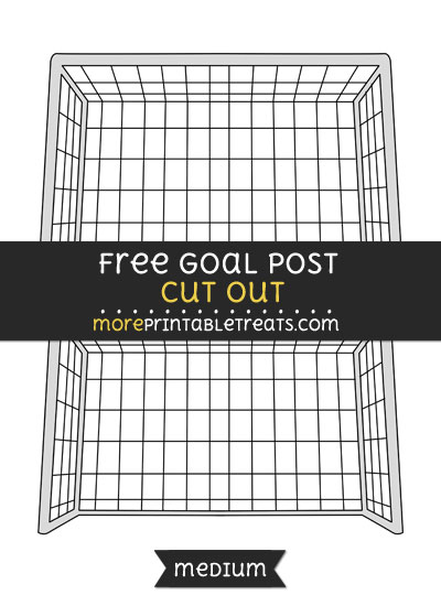 Free Goalpost Cut Out - Medium Size Printable