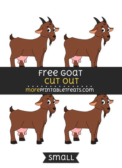 Free Goat Cut Out - Small Size Printable