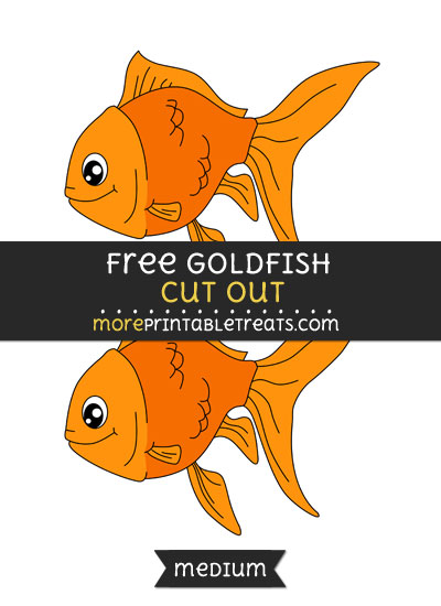 Free Goldfish Cut Out - Medium Size Printable