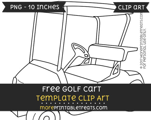 Free Golf Cart Template - Clipart