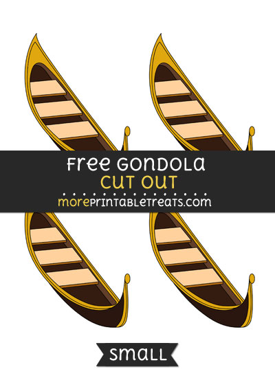 Free Gondola Cut Out - Small Size Printable