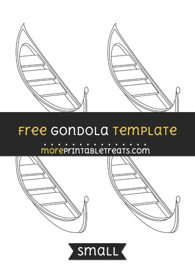 Free Gondola Template - Small