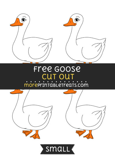 Free Goose Cut Out - Small Size Printable