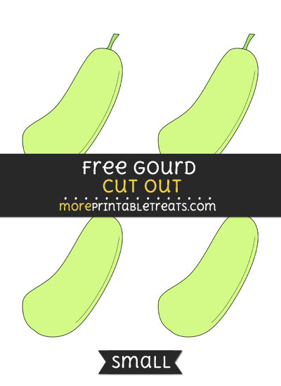 Free Gourd Cut Out - Small Size Printable