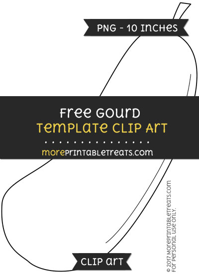 Free Gourd Template - Clipart