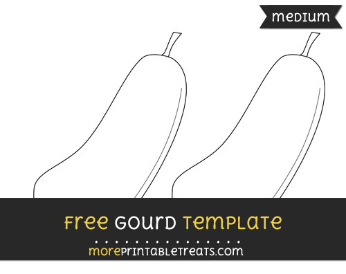 Free Gourd Template - Medium