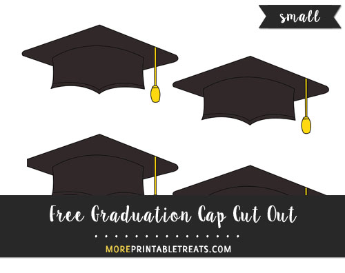 Free Graduation Cap Cut Out - Small