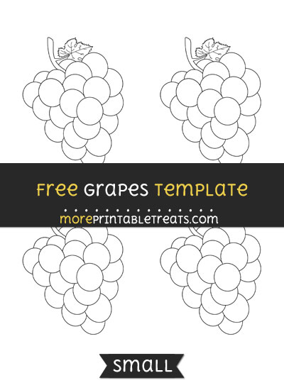 Free Grapes Template - Small