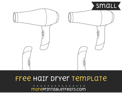 Free Hair Dryer Template - Small