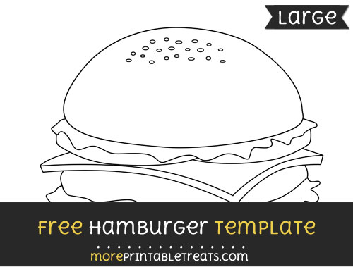 Hamburger Writing Template Printable