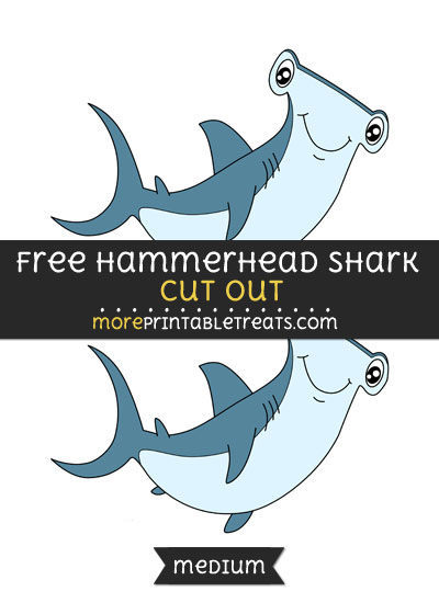 Free Hammerhead Shark Cut Out - Medium Size Printable