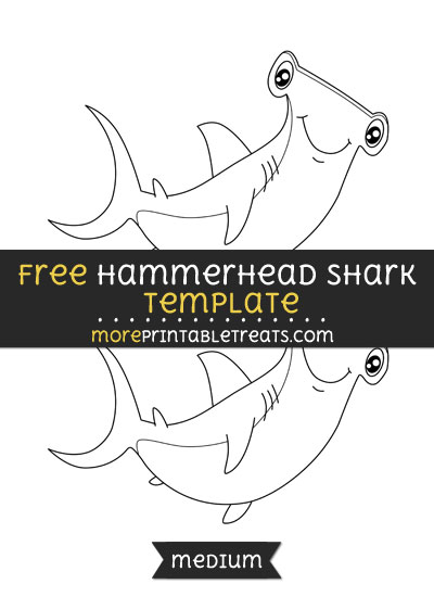 Free Hammerhead Shark Template - Medium