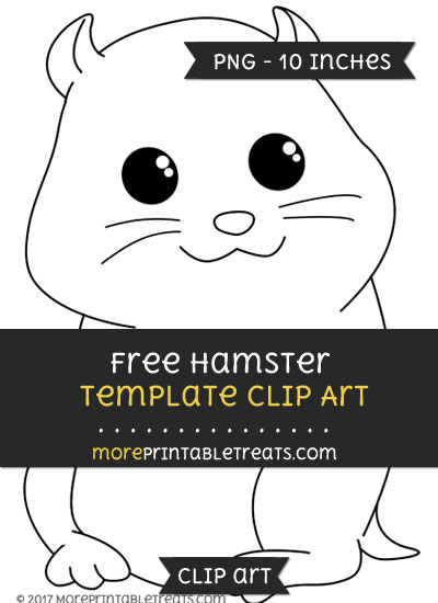 Free Hamster Template - Clipart