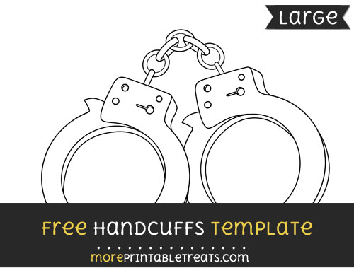 Free Handcuffs Template - Large
