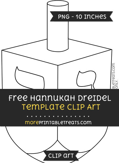 Free Hannukah Dreidel Template - Clipart