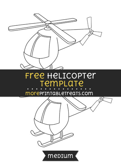 Free Helicopter Template - Medium