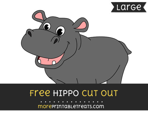 Hippo Cut Out Large