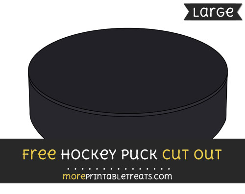 Free Hockey Puck Cut Out - Large size printable
