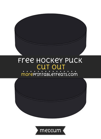 Free Hockey Puck Cut Out - Medium Size Printable