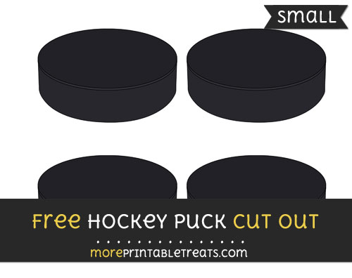 Free Hockey Puck Cut Out - Small Size Printable