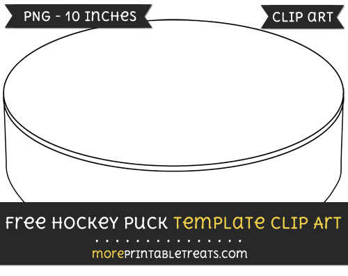 Free Hockey Puck Template - Clipart
