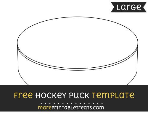 Hockey Puck Template Large
