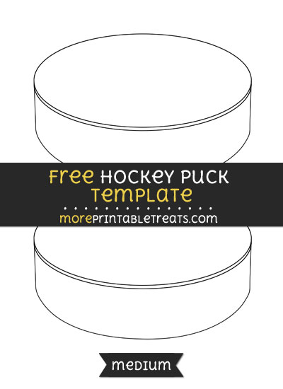 Free Hockey Puck Template - Medium