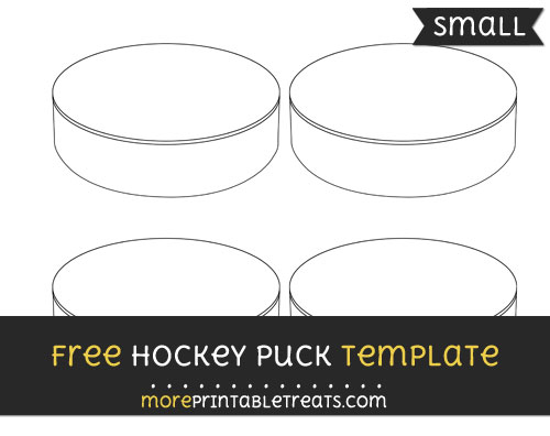 Free Hockey Puck Template - Small