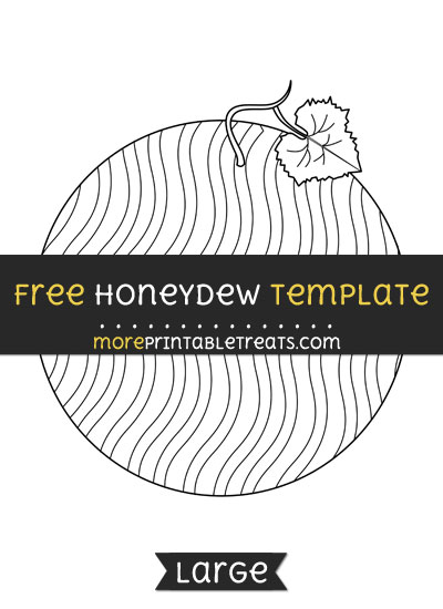 Free Honeydew Template - Large