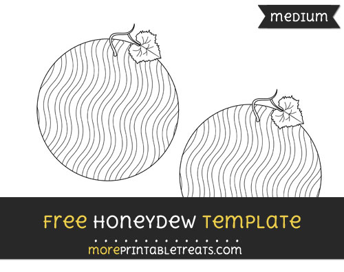 Free Honeydew Template - Medium