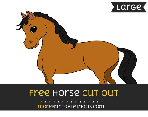 Free Horse Cut Out - Large size printable