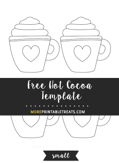 Free Hot Cocoa Template - Small Size