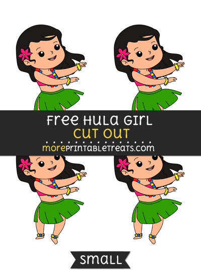 Free Hula Girl Cut Out - Small Size Printable
