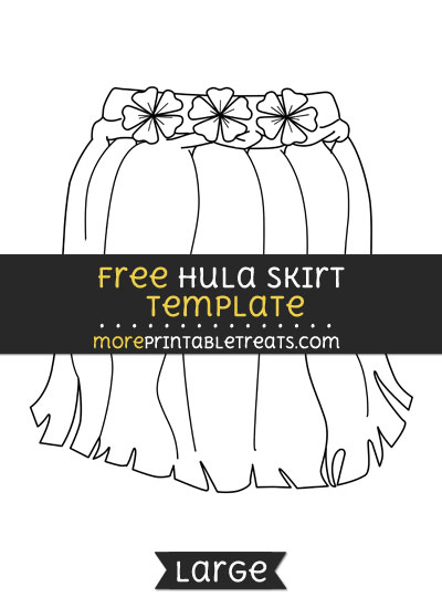 Free Hula Skirt Template - Large
