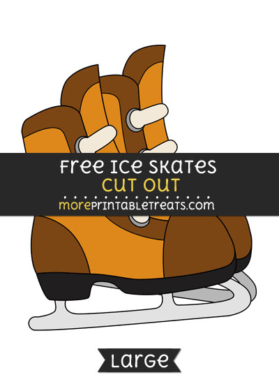 Free Ice Skates Cut Out - Large size printable