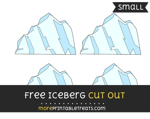 Free Iceberg Cut Out - Small Size Printable